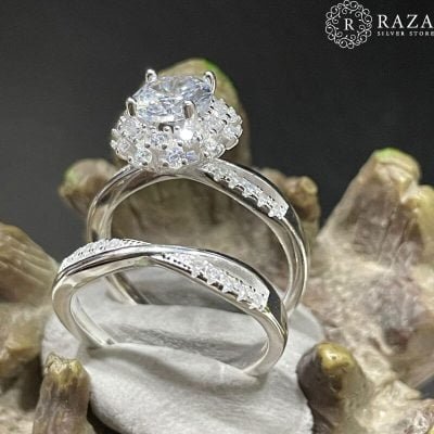 Silver-Ring-with-white-stones-double-ring-design-4