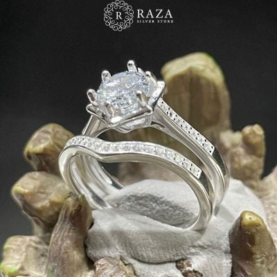 Silver-Ring-with-white-stones-double-ring-design-6