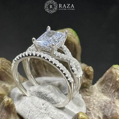Silver-Ring-with-white-stones-double-ring-design-8