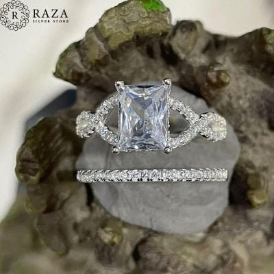 Silver-Ring-with-white-stones-double-ring-design-9